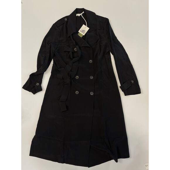 Lily Silk Long sleeves Black Dress Size Small NWT - Picture 1 of 7